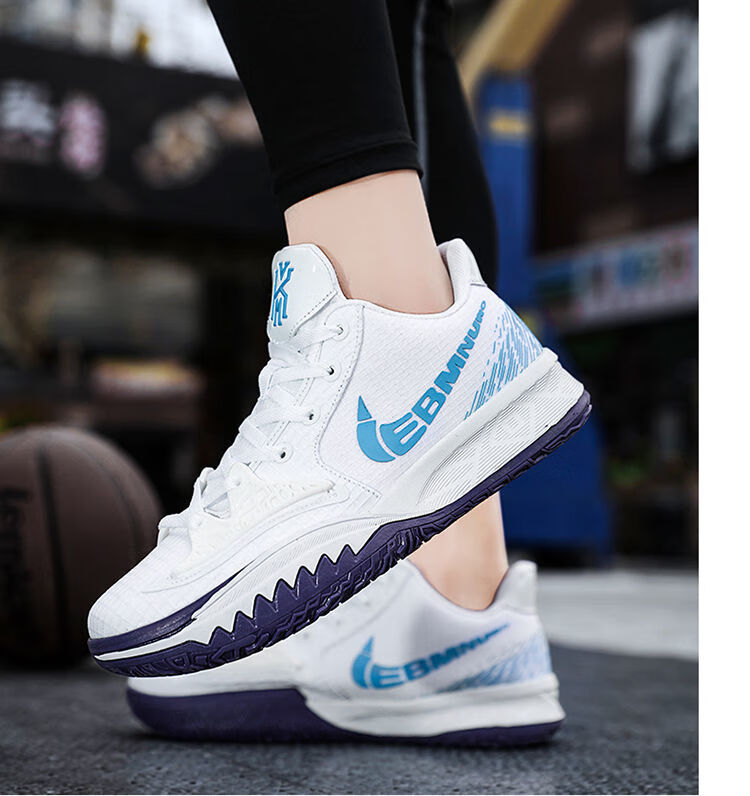 莆田纯原欧文篮球鞋男4代限量版8低帮防滑减震8-15岁中大童水泥地实战