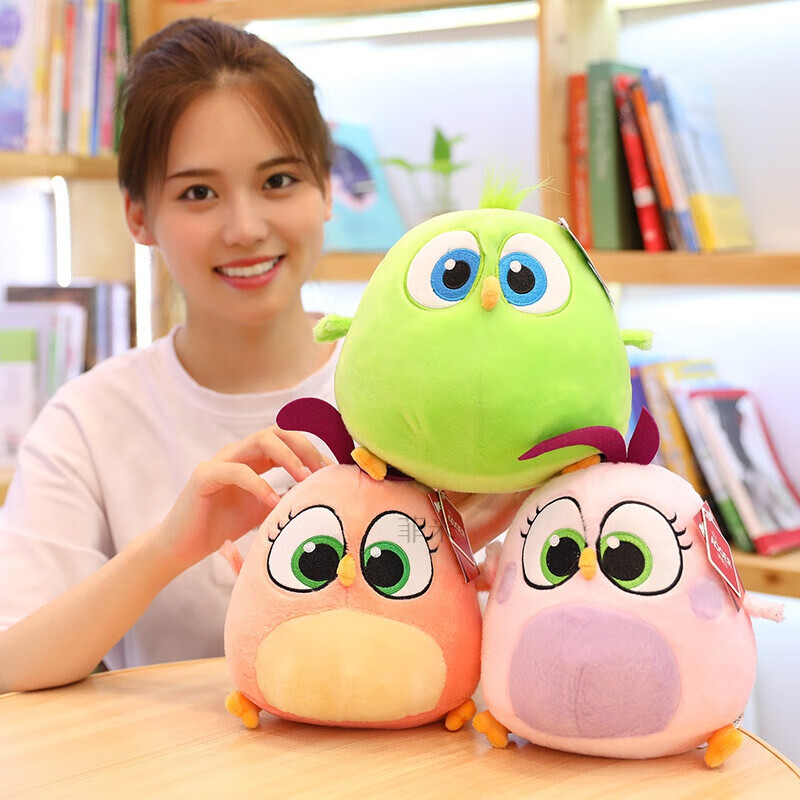 小鸟2电影同款公仔毛绒玩具幼鸟宝宝玩偶娃娃粉色佐伊愤怒的幼鸟授权