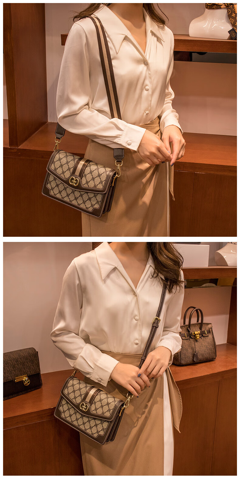 ck女包轻奢品牌女士包包网红ck风2021秋冬新款女包潮单肩斜挎包时尚