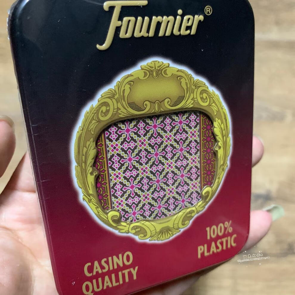 京享好物水洗扑克棋牌室茶楼用西班牙铁扑克梭哈桥牌双面磨砂防水塑料