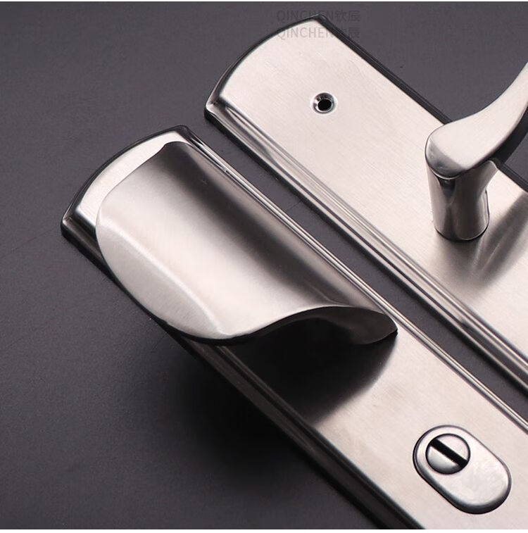 304不锈钢防盗门拉手执手锁外固型老式门锁大门锁入户门耳朵款15 左开