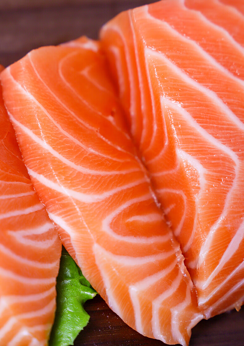 冰鲜三文鱼中段新鲜现切生鱼片整条日式料理海鲜拼盘顺丰