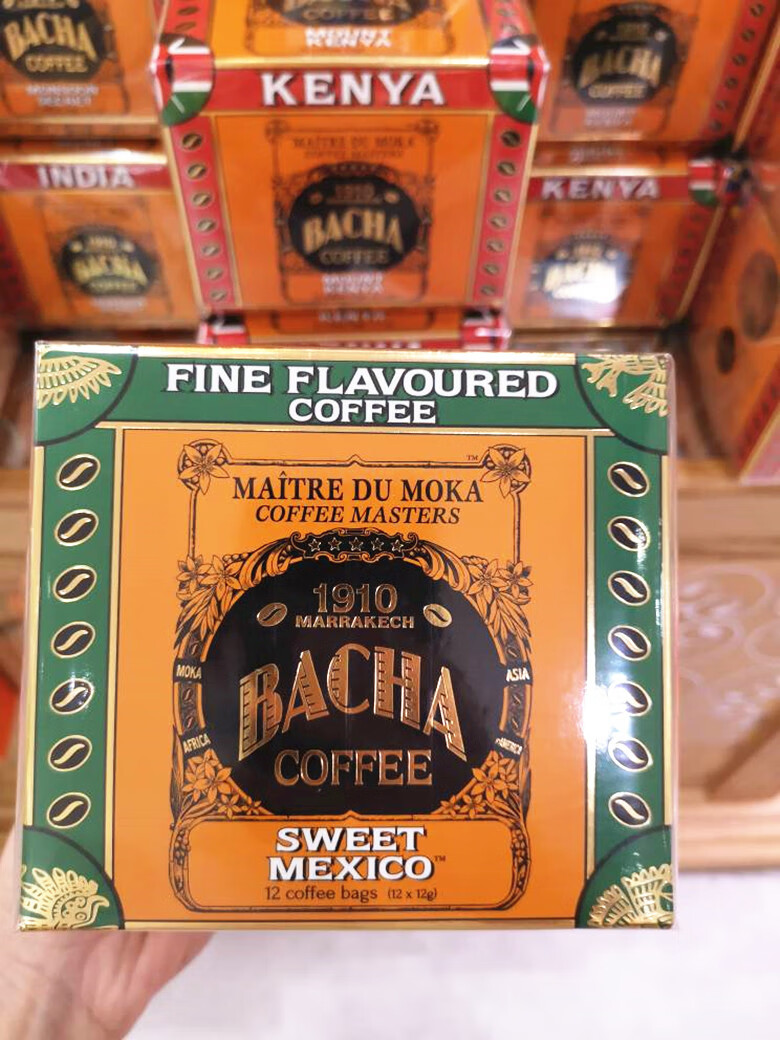 新加坡网红咖啡bacha自带过滤包每盒12袋sweetmexico甜蜜墨西哥2盒