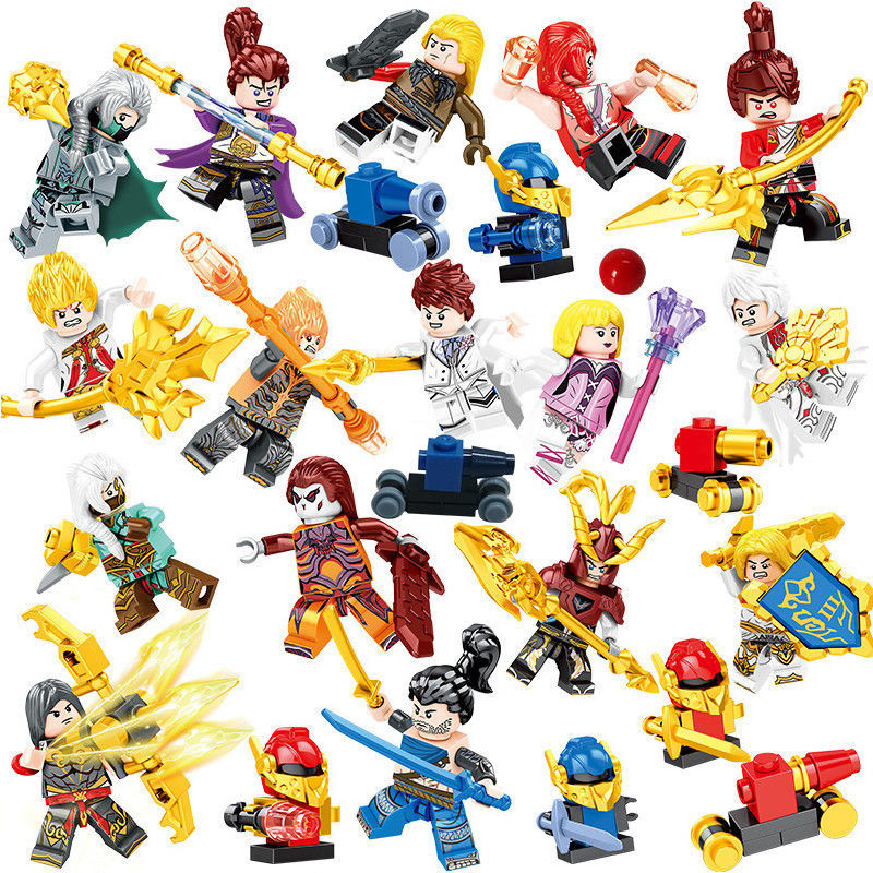 乐高lego者荣耀积木人仔人物拼装拼插组装玩具李白刘备男孩王者英雄33