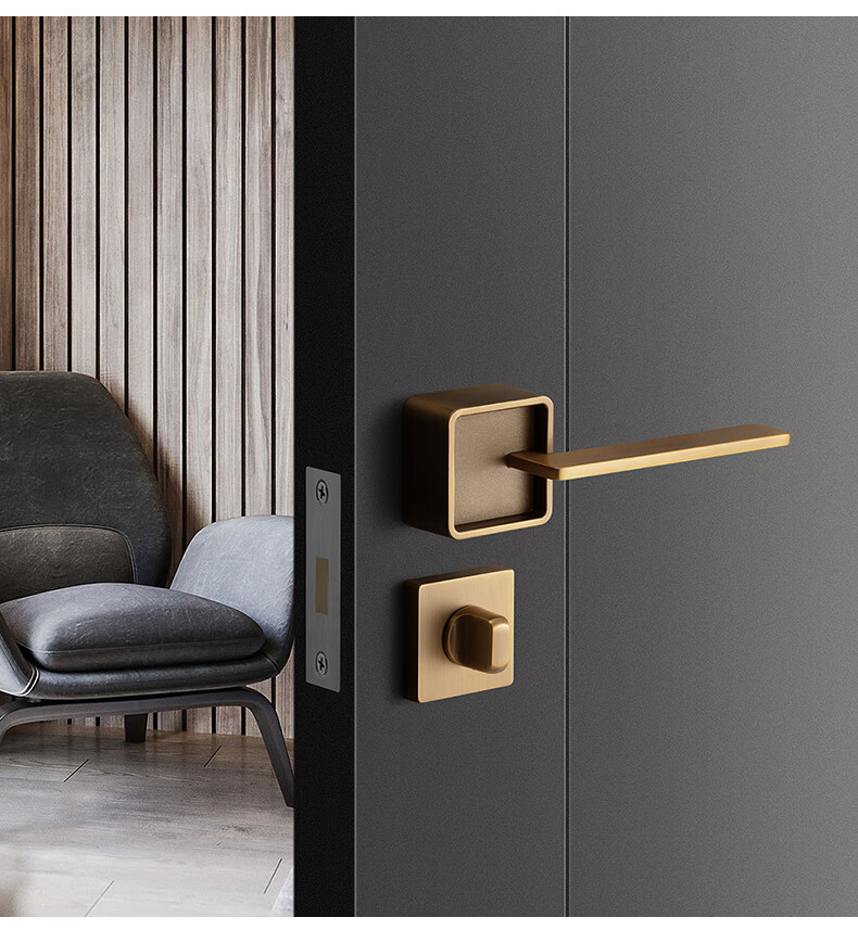 索斯诺隐形门锁双面暗门锁卧室单面锁背景墙储物间门锁衣帽间单面门锁