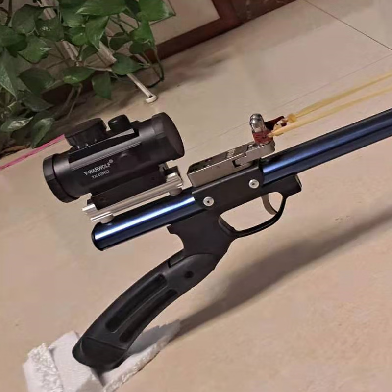 新款猫头鹰直杆弹弓伸缩弹弓高精准配寻物光学喵具新款猫头鹰85拉锯配