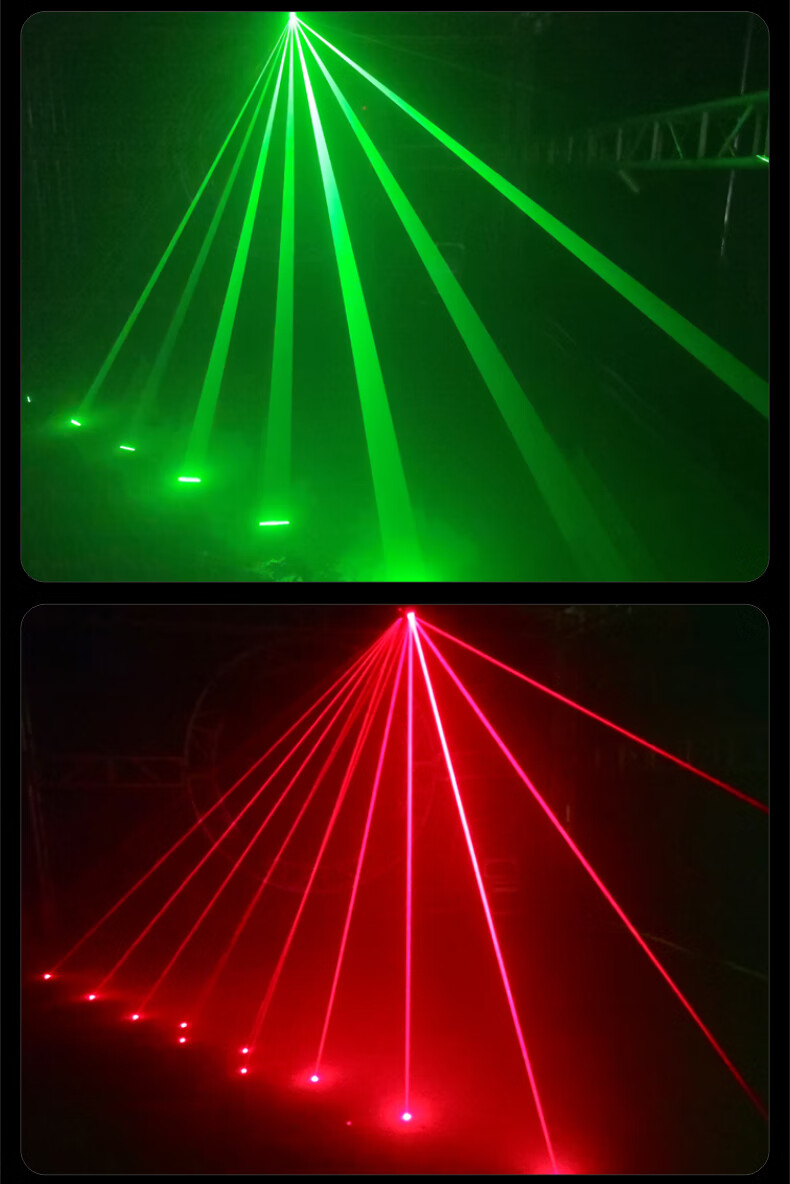 舞台灯光旋转灯摇头激光灯ktv闪光灯七彩灯酒吧灯光旋转灯蹦迪灯24孔