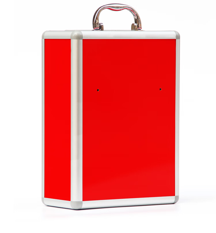 灿兴意见箱双锁意见箱小号手提箱家用双锁信箱爱心箱奉献箱募捐箱红色