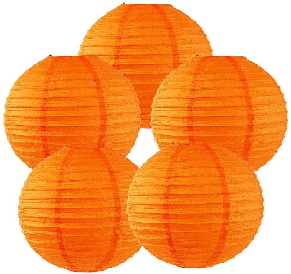 yanrou60种彩色纸灯笼圆形纸灯笼婚礼中秋节灯谜可折叠灯笼-wzl 金丝