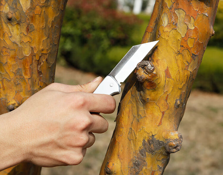 可狄 嫁接刀手工锋钢嫁接刀芽接刀果树刀园艺刀户外随身小刀削木刀锐