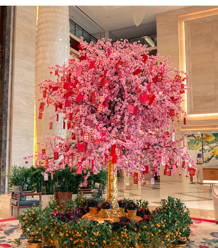 挂树上的小红包迷你新年30枚开业活动红包挂件发财树带绳利是封创福字