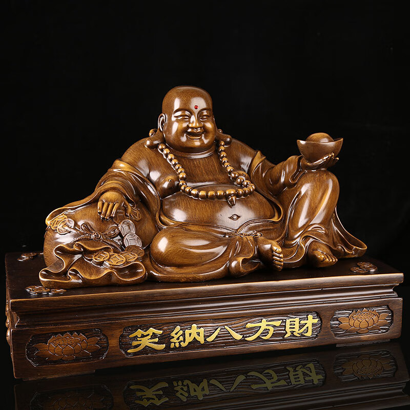 小号镀金笑纳八方财弥勒佛【图片 价格 品牌 报价】-京东