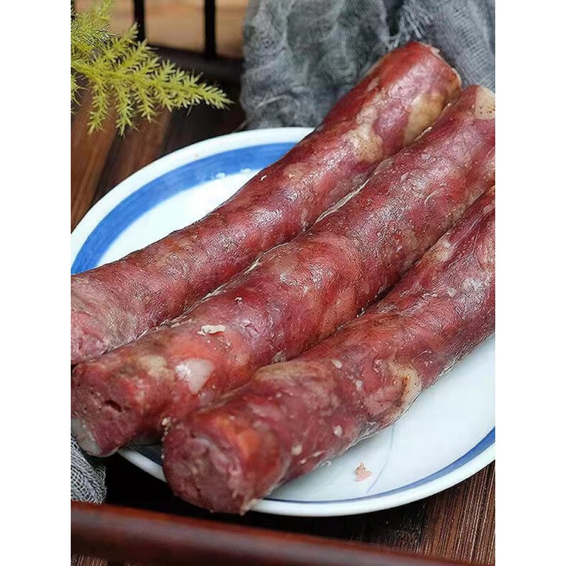 滨海香肠滨海县八滩腊肠苏北农家纯风干五香味纯肉肠500g盐城特产