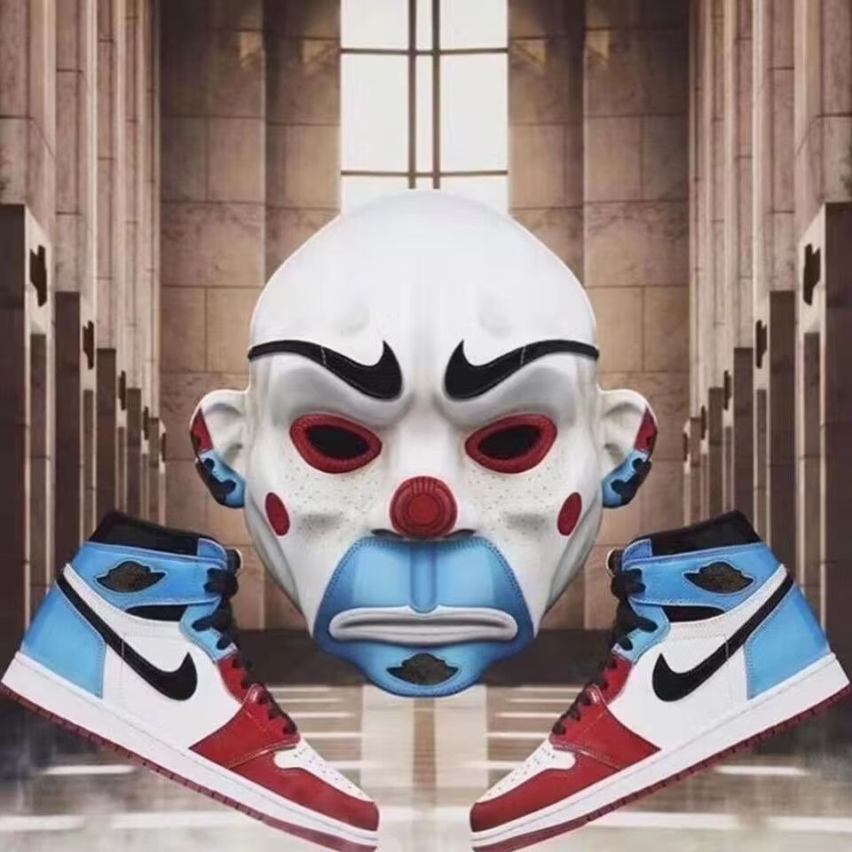 高品质高帮倒钩黑曜石aj烟灰大学蓝小扣碎男女同款百搭篮球鞋aj高帮黑