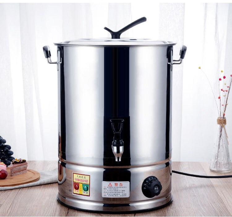 商用不锈钢电热开水桶大容量全自动烧水桶保温桶奶茶桶开水器饭店热