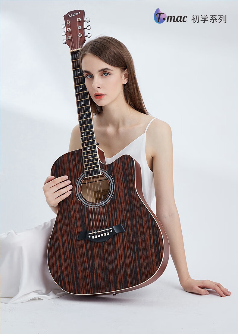 炎黄(yanhuang)民谣吉他初学者41寸女生入门自学男网红学生用38寸旅行