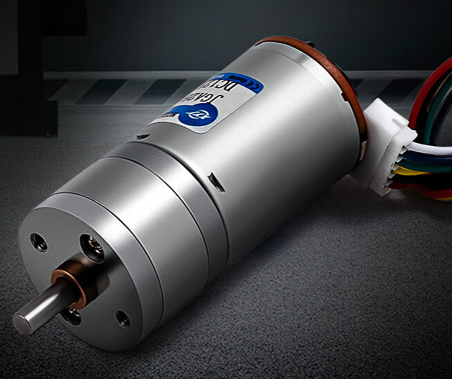 gm25-370微型直流减速电机大功率调速马达12v24v带编码器测速码盘 12