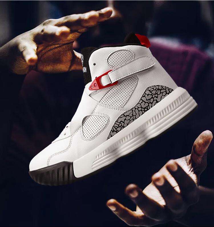 男鞋季新款ins网红鞋子男潮鞋韩版百搭学生高帮运动篮球鞋 白色 44