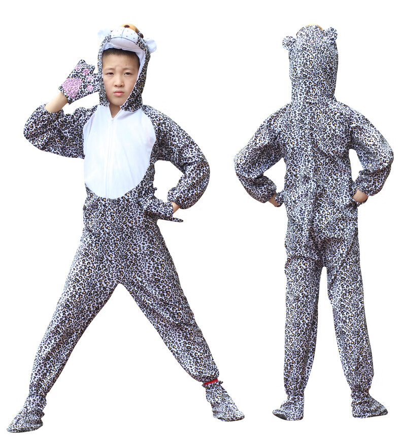 儿童动物演出服装幼儿园表演衣服老虎奶牛小狗小羊兔子青蛙连体衣老鼠