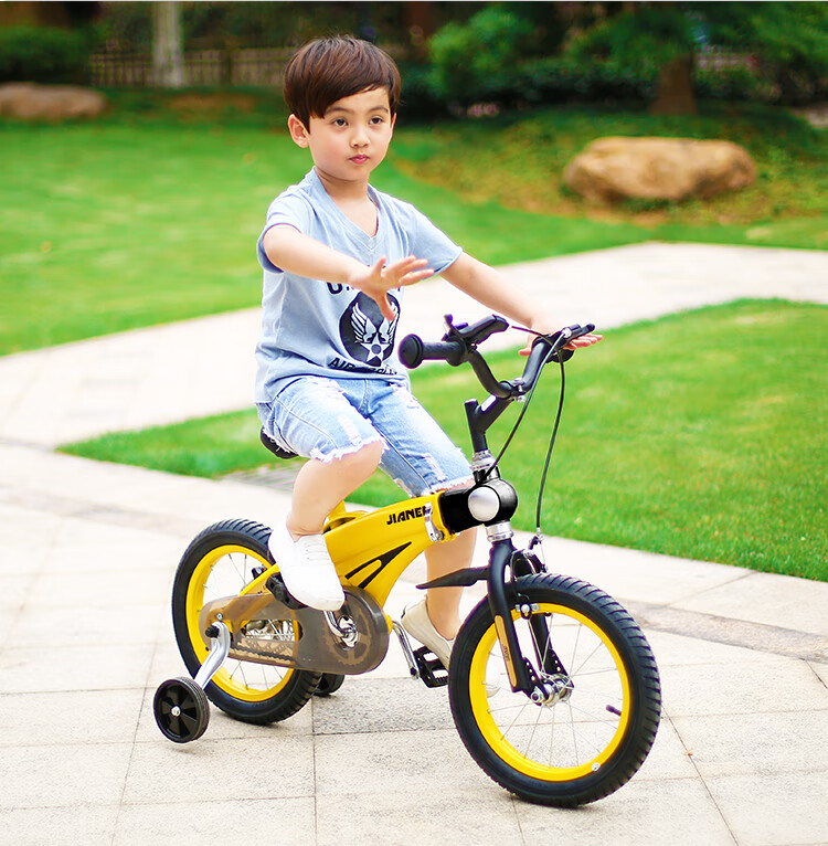 儿童自行车3-6岁宝宝脚踏车 男孩女孩童车 超轻超便小孩单车 高配减震