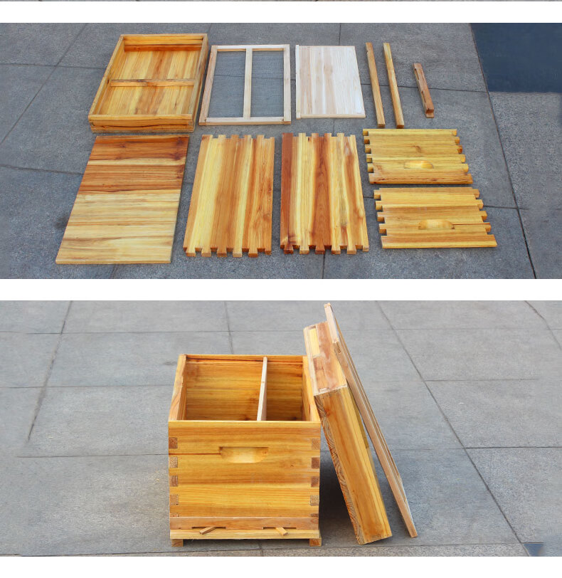 中蜂箱批发全套蜂大哥标准42土蜂箱七框大山里诱蜂养蜂工具不煮蜡 42