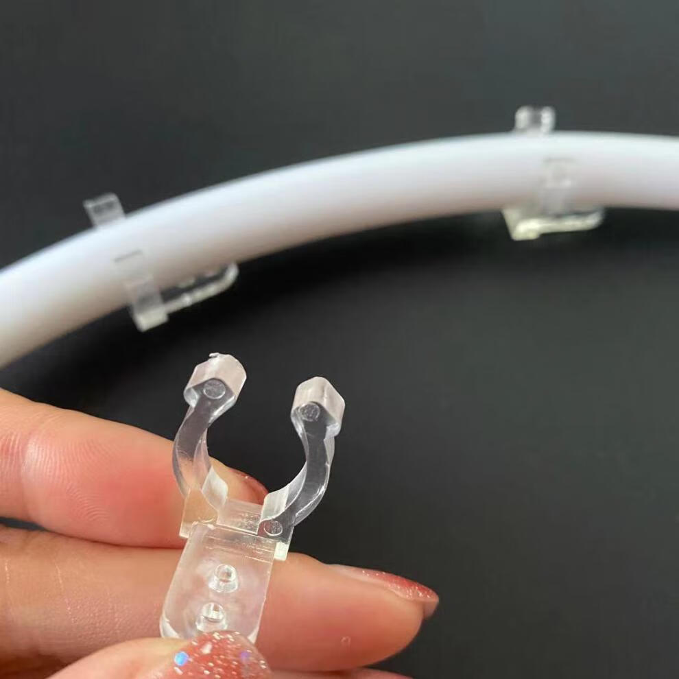灯带卡槽led卡子圆灯带软灯带安装七字卡固定卡扣卡码软灯条夹配件全