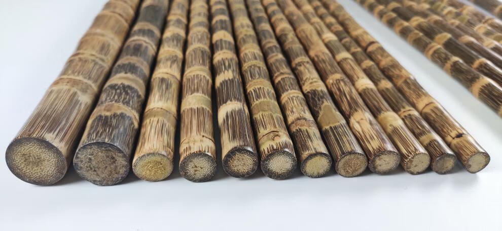 龙血金丝竹密节手工打磨实心竹棍教鞭杆登山杖手杖拐杖原料武术棍长