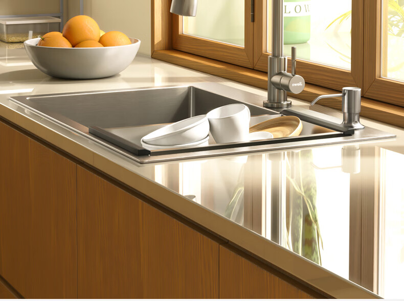 日式大单槽出口原款cleanup304不锈钢拉丝水槽厨房洗菜盆洗碗池优选