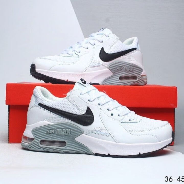 秋冬新款air max90氣墊男女鞋白色增高鞋情侶休閒運動鞋慢跑鞋 藍黑白