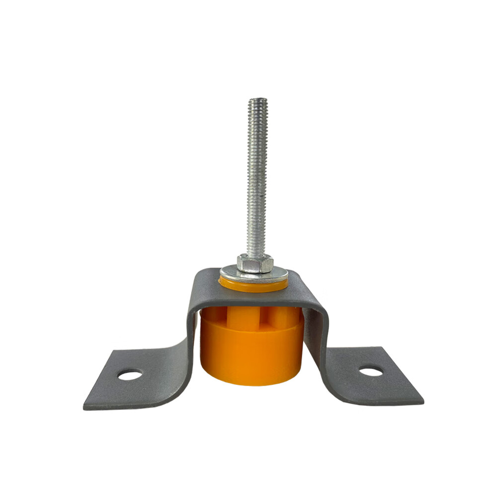 墙面天花吊顶减震器吊杆丝杆硅胶隔音胶酒吧ktv隔音弹簧u型减振器阕畴