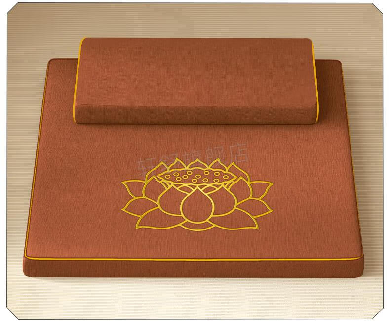 打坐禅垫打坐垫禅修垫蒲团拜佛垫冥想静坐禅垫家用折叠加厚布艺椰棕跪