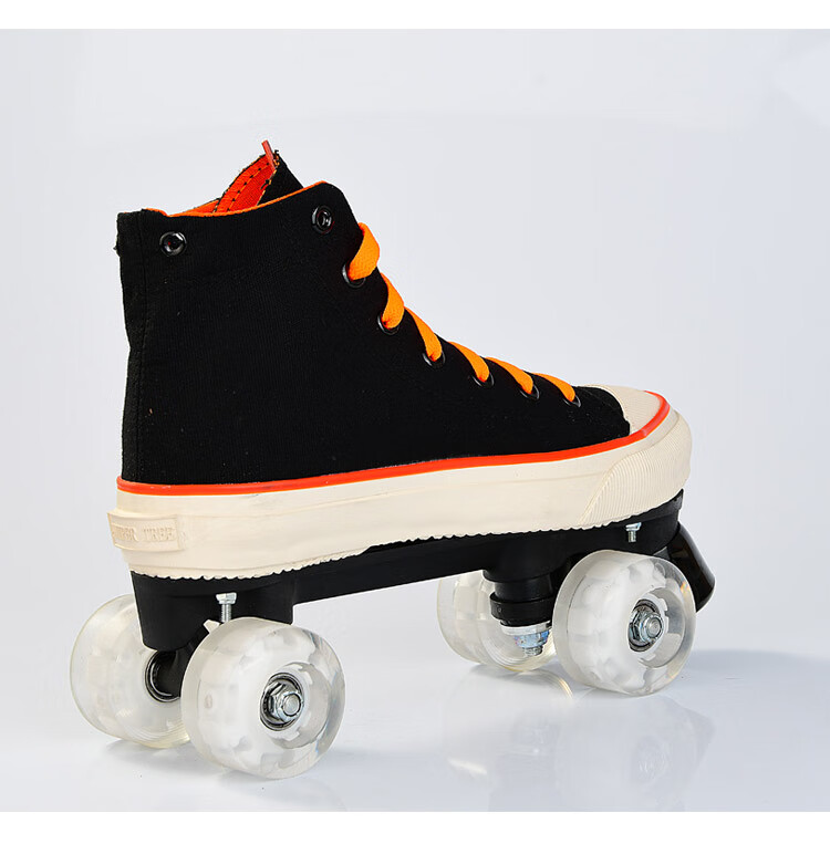 【全年购物狂欢节】2020 新品滑轮帆布旱冰鞋男女四轮闪光便携轮滑鞋