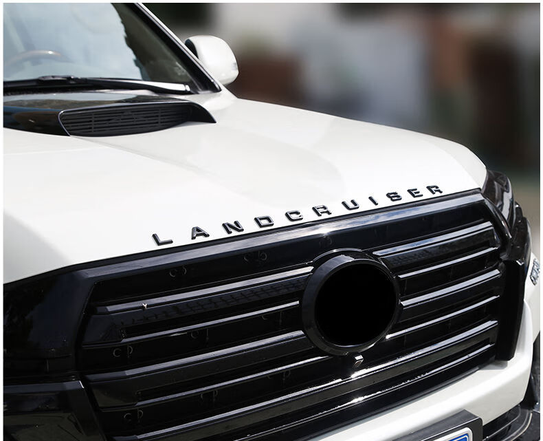 兰德酷路泽机盖字母贴 陆地巡洋舰lc200发动机引擎盖装饰贴改装件 酷