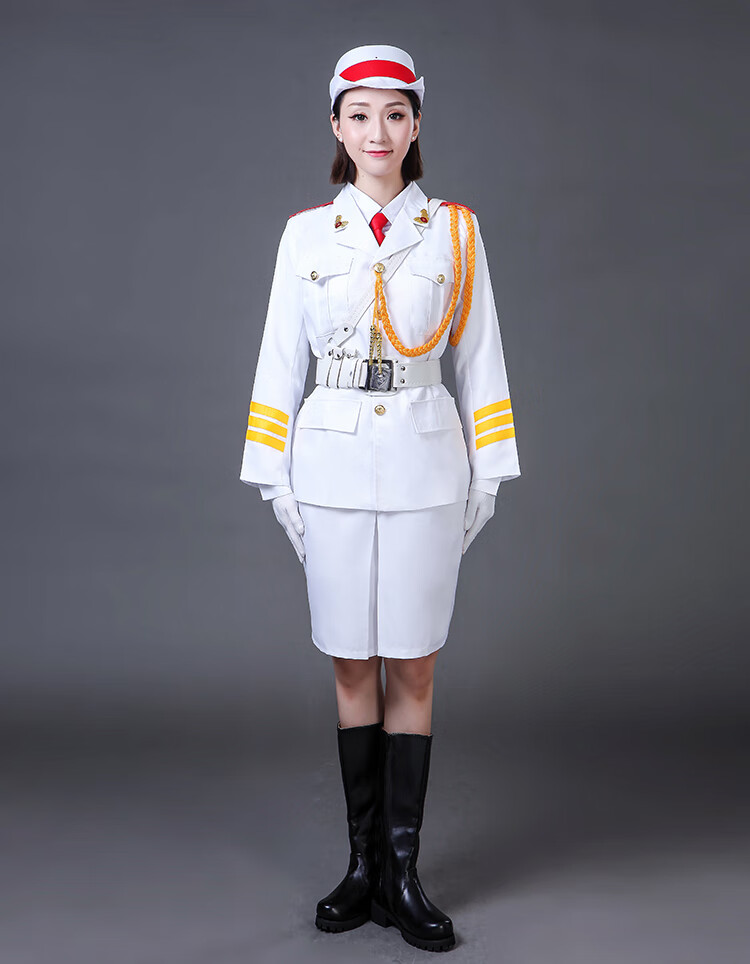 成人礼服学生升旗仪式升旗手服装鼓乐队军乐队文工团演出服装 男红色