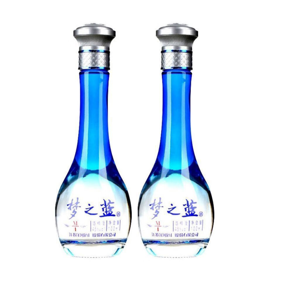 梦之蓝45度100ml单瓶多种规格可选蓝色经典口感绵柔梦之蓝m1单瓶