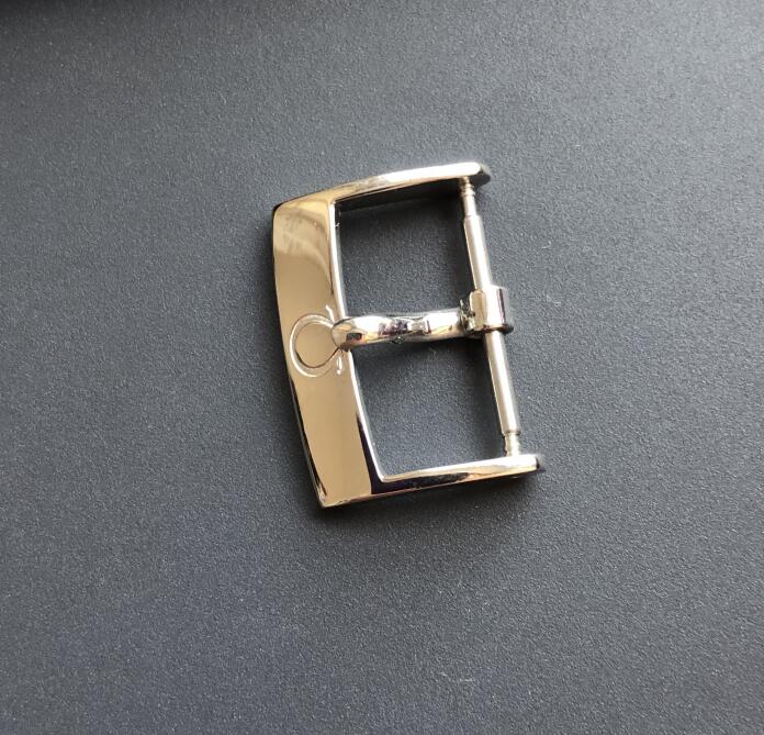 精钢表扣蝶飞海马超霸针扣折叠扣蝴蝶扣皮带扣子1820m 银色针扣 18mm