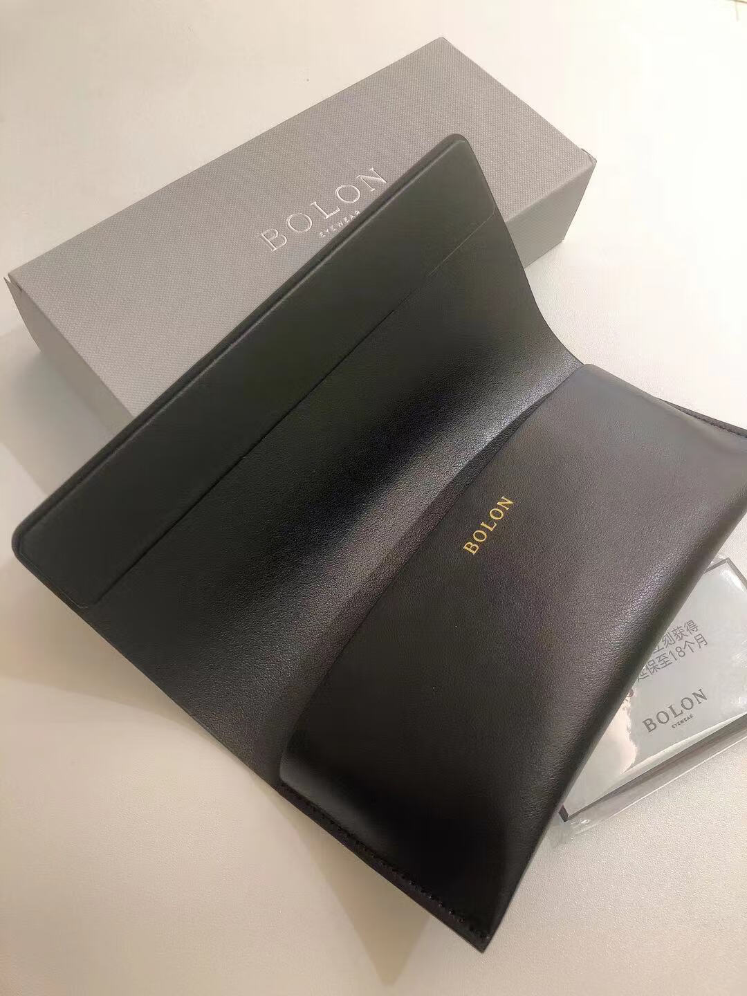 暴龙眼镜盒皮质翻盖太阳镜光学近视镜盒原装镜布质保卡 太阳镜皮质