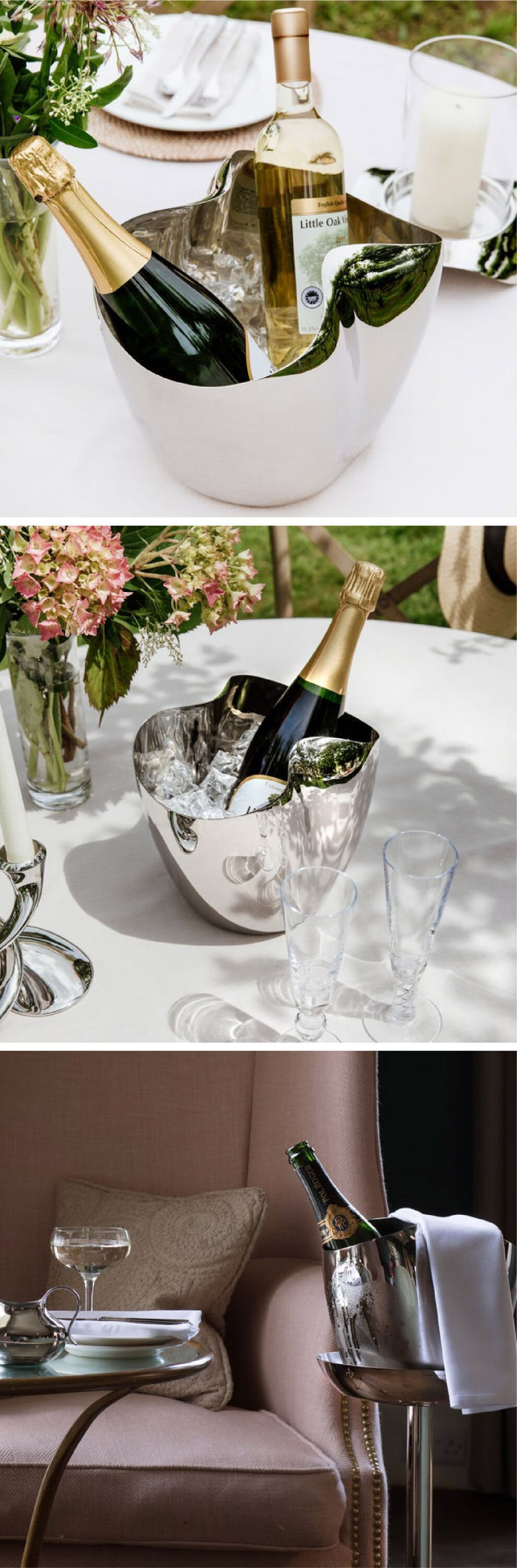 鸡尾酒冰桶 冰酒桶英国robert welch宝石山下不锈钢香槟起泡酒 中