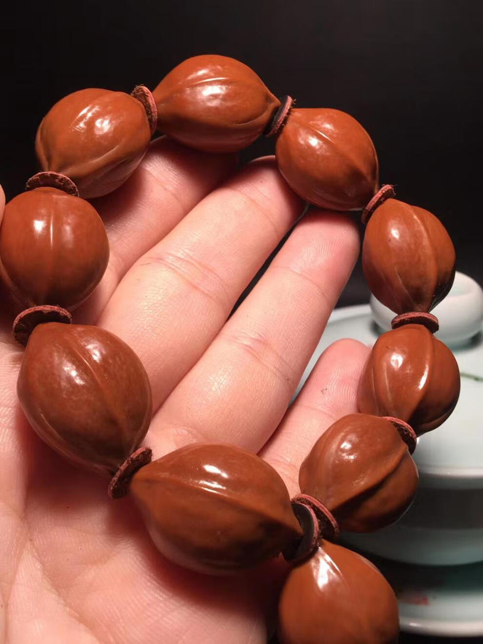 薇慕诗去霜铁核素核手串正宗国产梅林橄榄核素珠原皮老料纯手工文玩