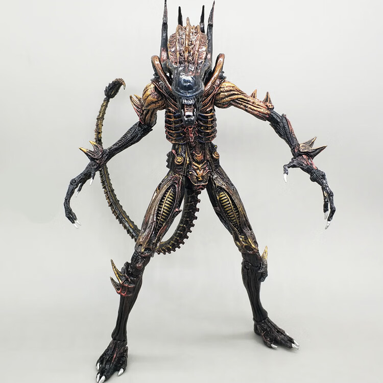 电影限定异形手办狗大战铁血战士契约模型alien可动人偶玩具母后7寸