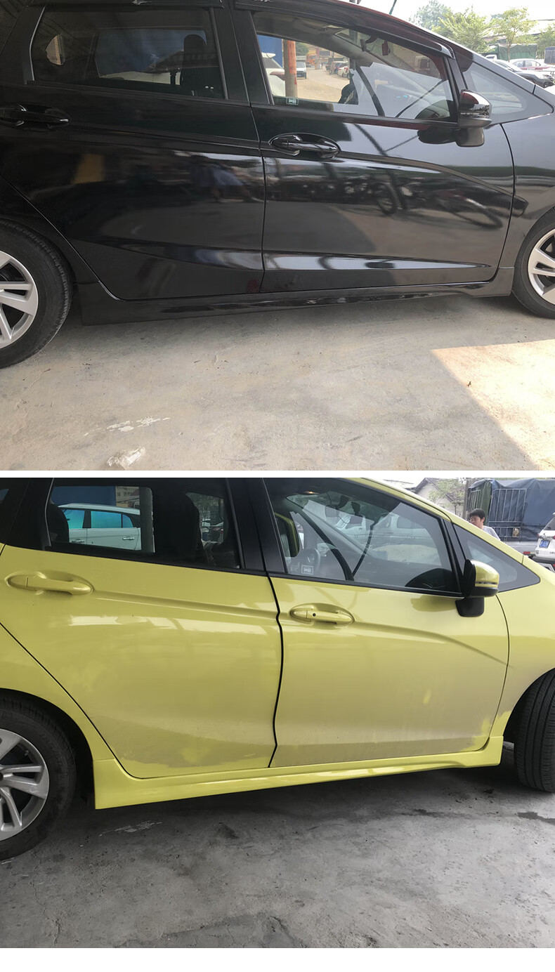 适用于1421款本田新飞度改装侧裙rs包围三代四代无限裙边外观配件1420