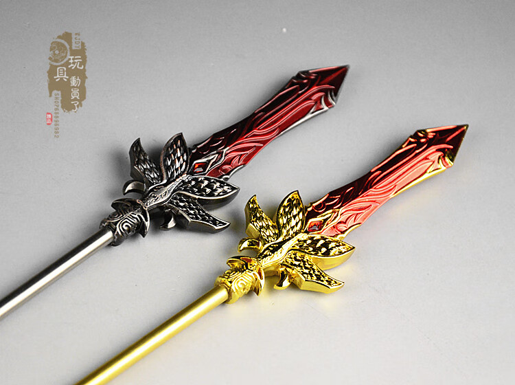 1/6长款冷 血矛嗜血长矛霸王枪12寸兵人场景装备