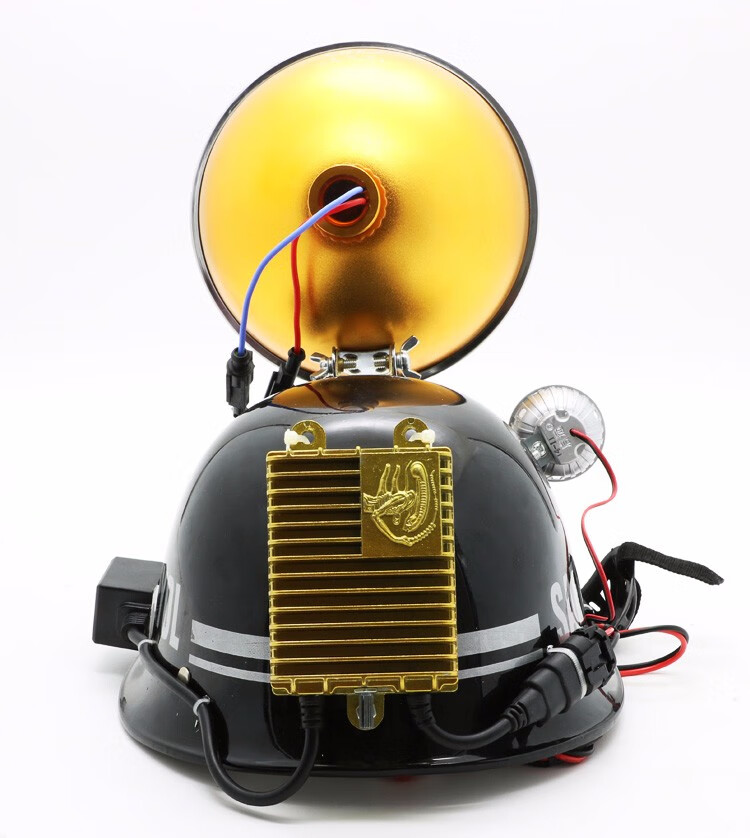 野鸡灯强光疝气灯黄白光猎500w野鸡氙气灯75w狩探照灯头盔灯 18厘米