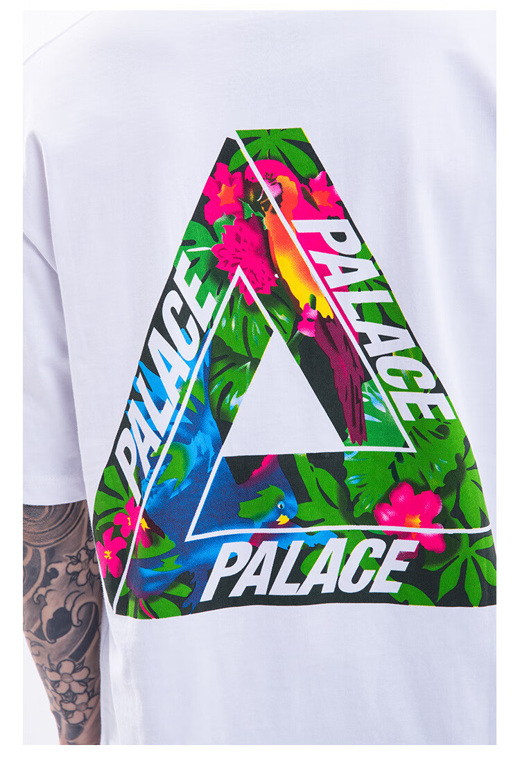 白色 预售 s 品牌 palace life 商品名称:palace life潮牌三角花卉