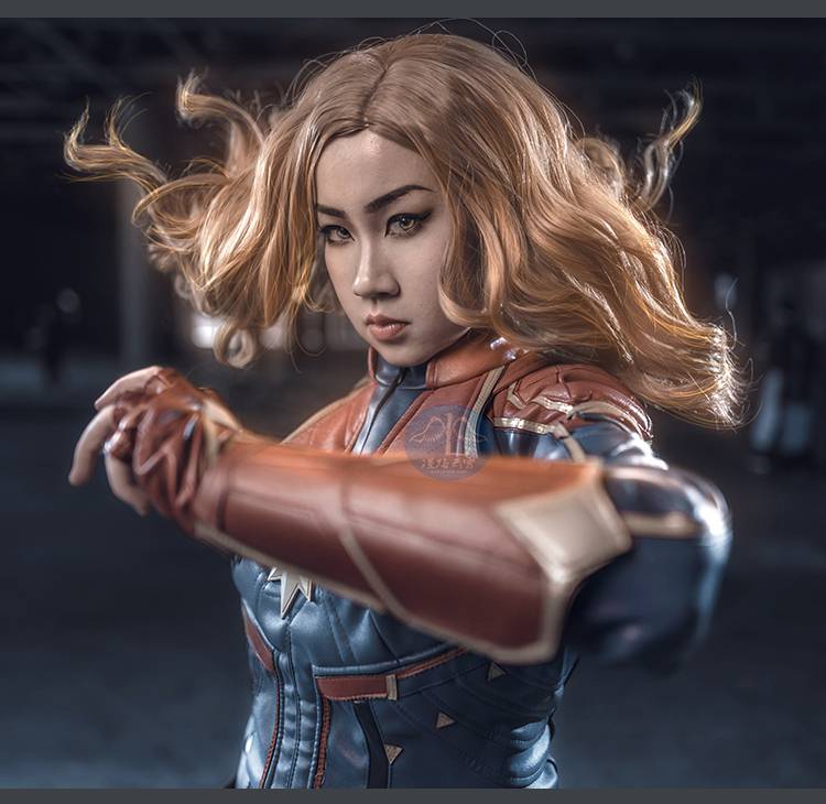 惊奇队长cos 漫路云霄 惊奇队长cos惊奇女士电影连体衣cosplay服装