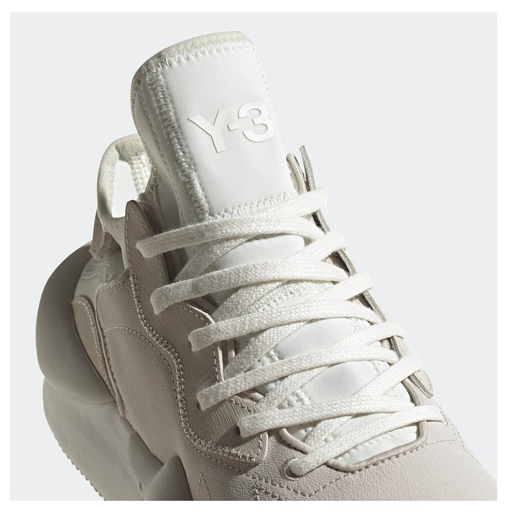 y-3 山本耀司男款织物kaiwa系带休闲运动鞋跑步鞋y3男鞋 gx6079 米