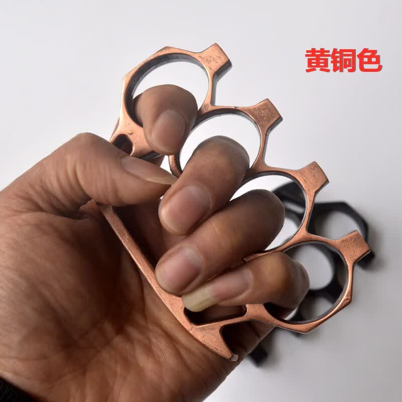 指虎四指敢死队加厚铁手扣拳扣防卫虎指环拳套铁四武术搏击手撑子