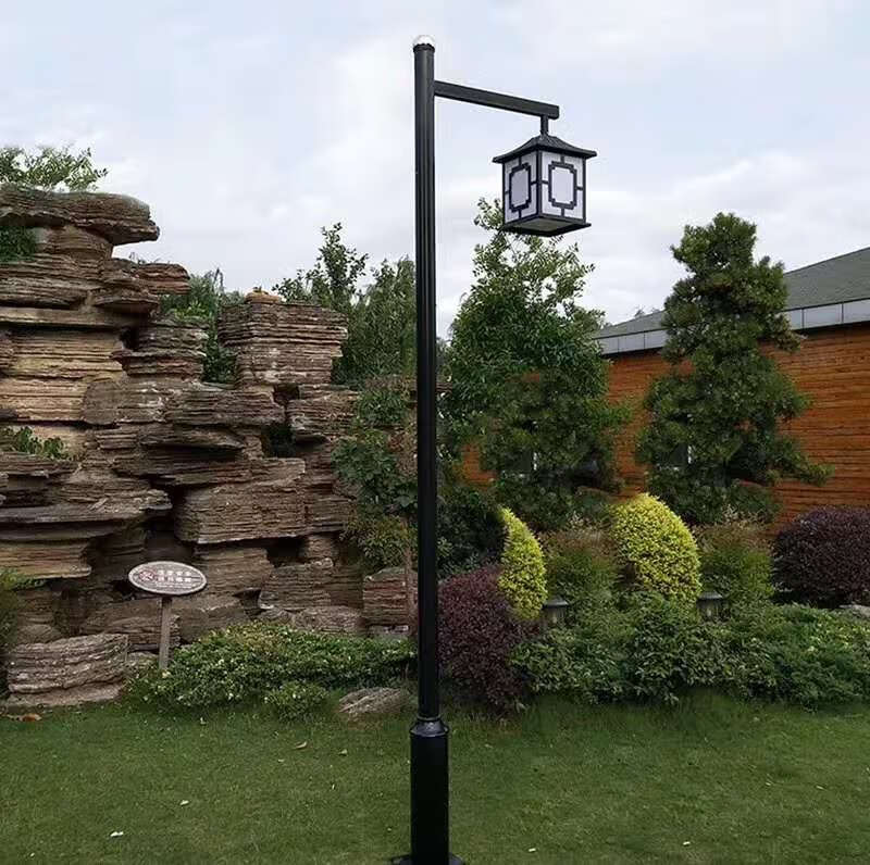 立杆定制中式仿古庭院灯3米m户外复古公园别墅小区景观草坪高杆路灯笼