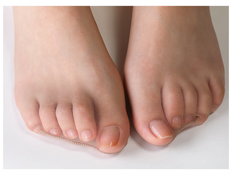 浪莎轻奢高档品牌3双装无接缝01d超薄丝袜女薄款全透明隐形无痕脚尖