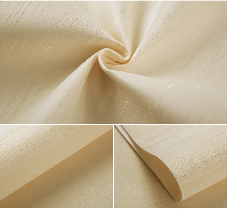 横纹无缝墙布现代简约全屋客厅卧室家用素色电视背景轻奢壁布 香槟色